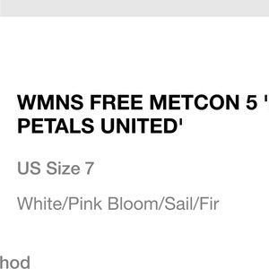 New Metcon 5 size 7